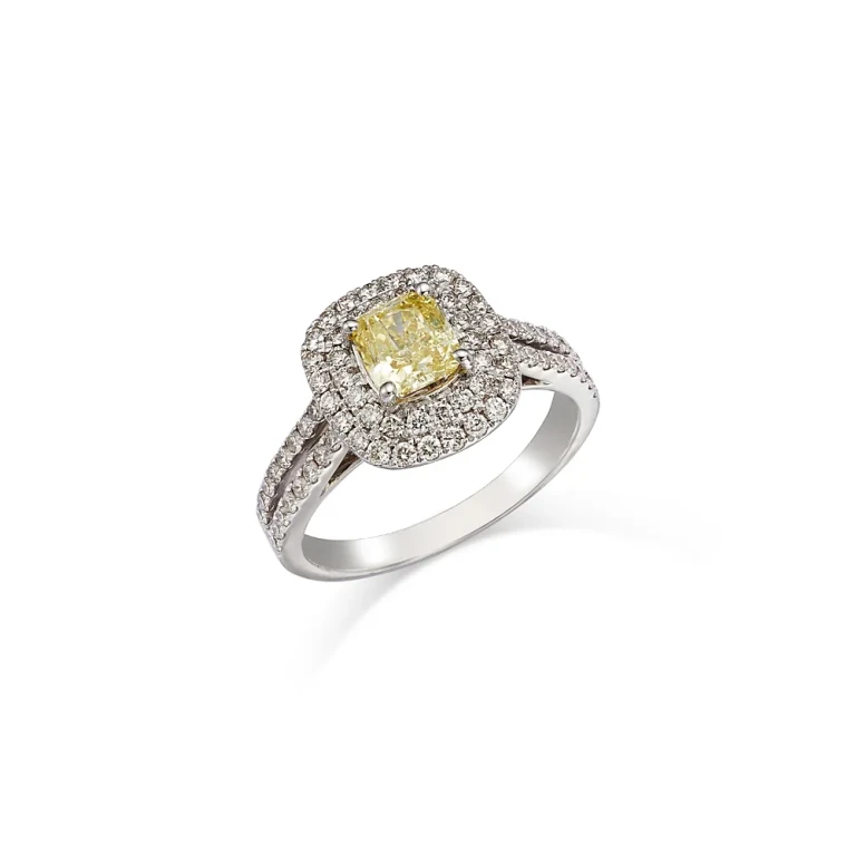 Diamond Multi-Row Statement Ring in 14K White Gold, 1.65 tcw