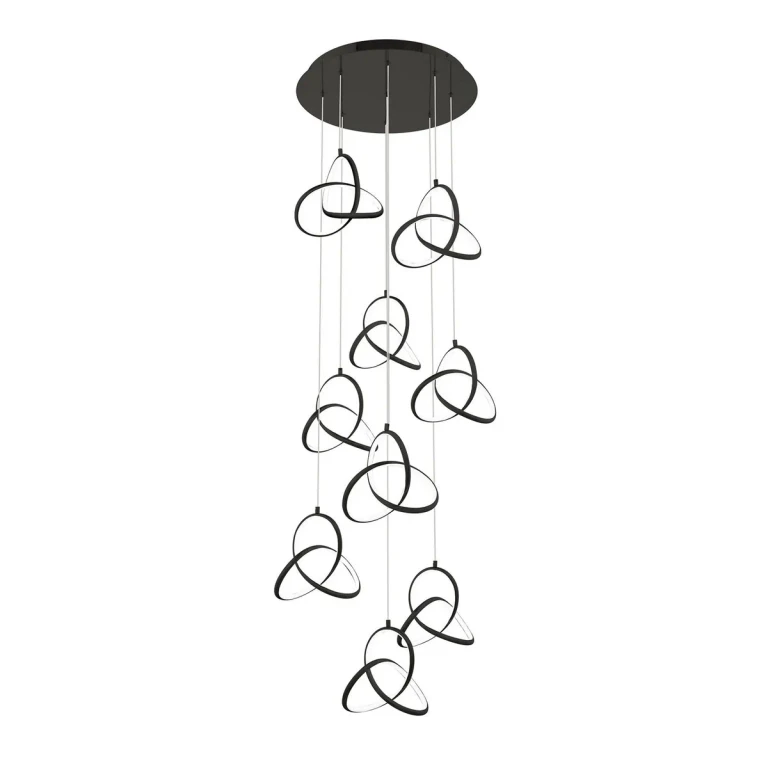 Black LED Chandelier from the Vornado Collection