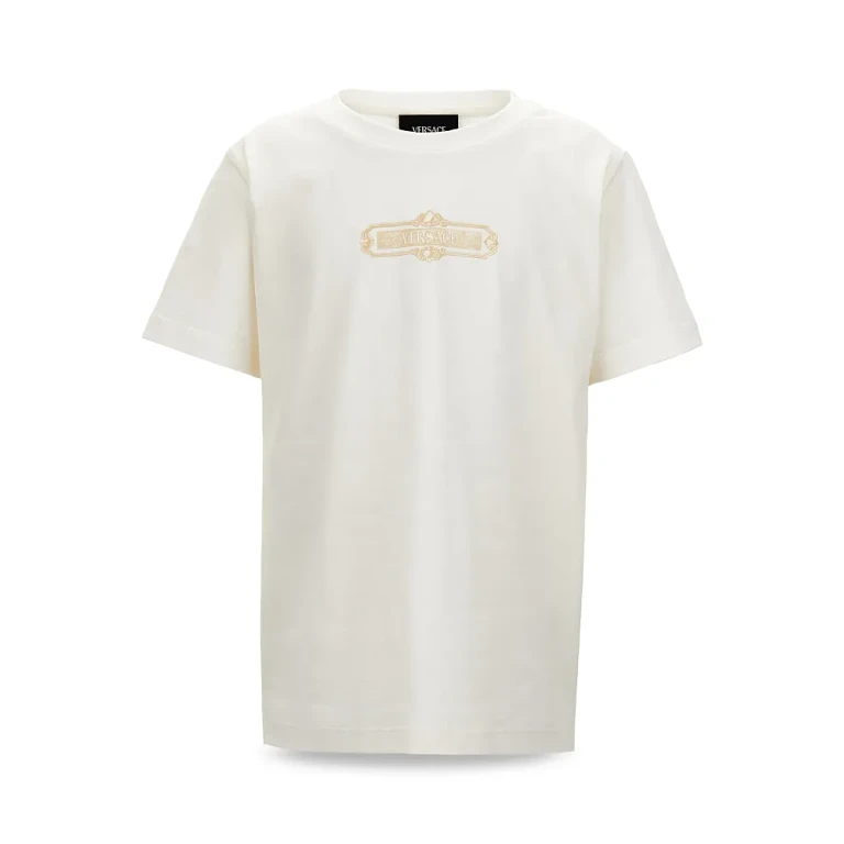 Versace Unisex Jersey Classic Logo Tee - Little Kid, Big Kid