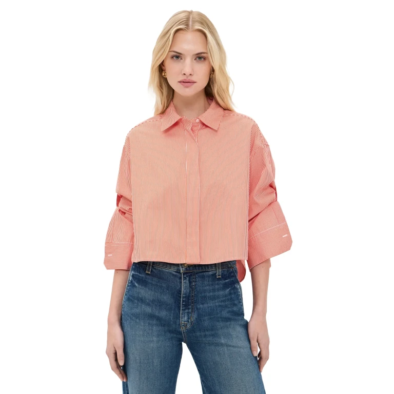 A. L.C. Maude Top White/Navy S