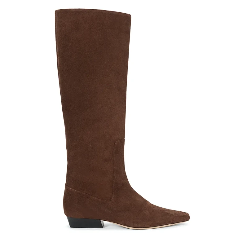 Staud Women's Wally Suede Flat Boots