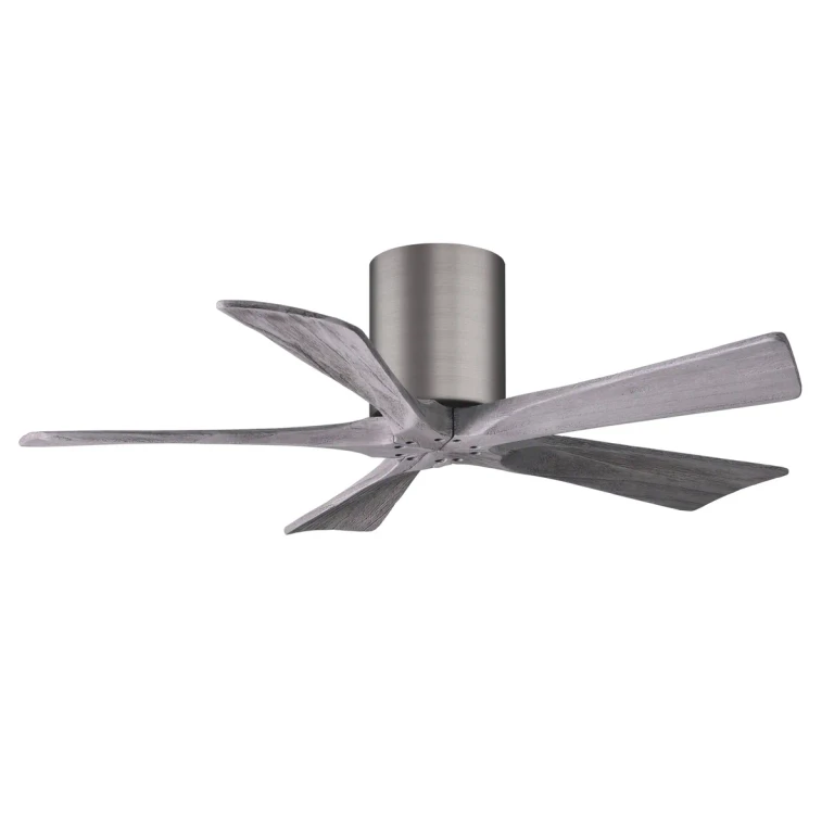 Irene 6-Speed DC 42" Ceiling Fan in Brushed Pewter with Barnwood Tone blades