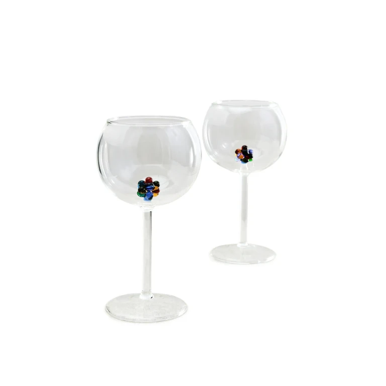 FAZEEK Bloom Wine Glasses Set of 2 Multi One Size