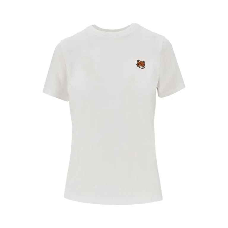 MAISON KITSUNE 'Fox Head' patch T-shirt Woman XS