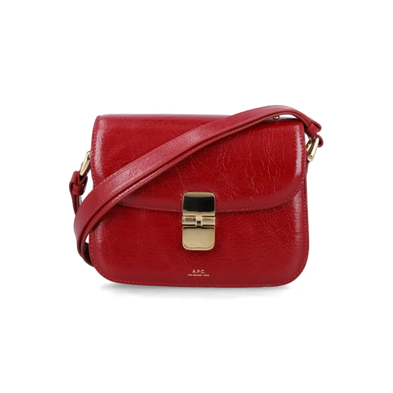 A. p.c. Grace Small Shoulder Bag Red
