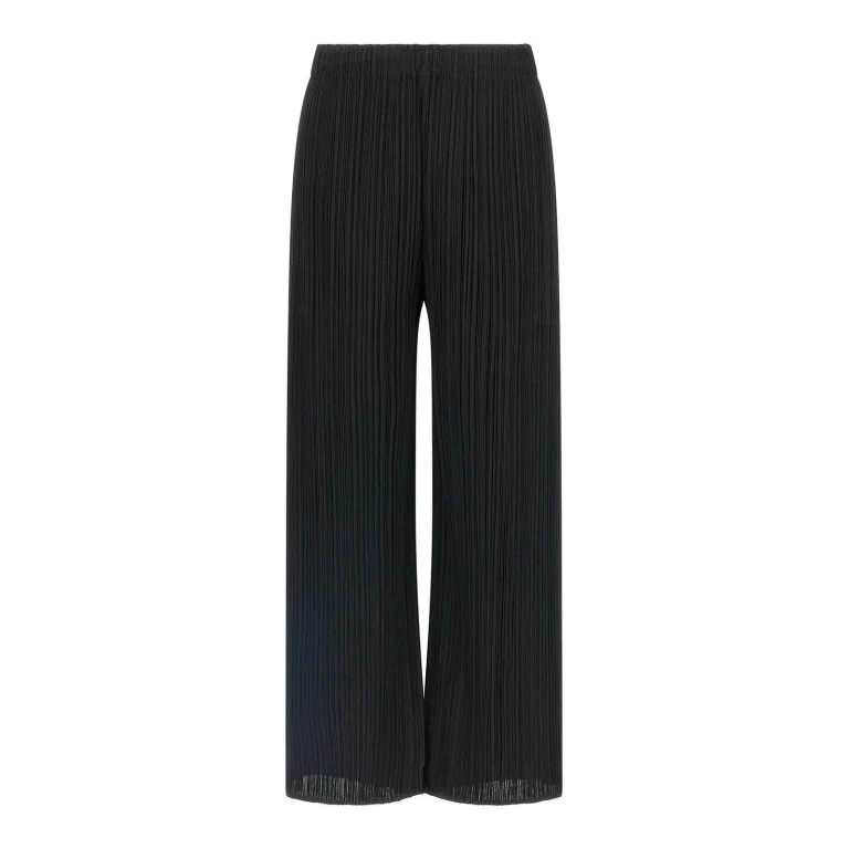 Pleats Please Issey Miyake Pantalons Décontractés - Noir