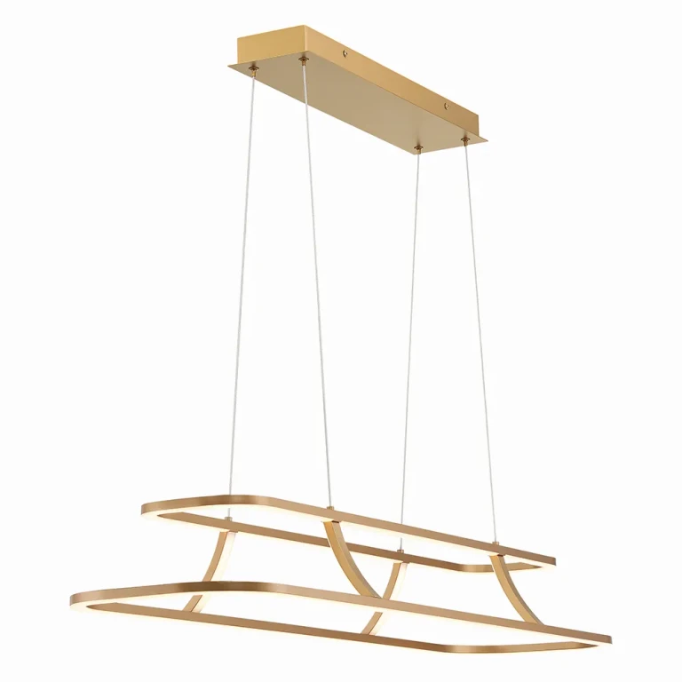 Cadoux 1-Light LED Chandelier in Gold