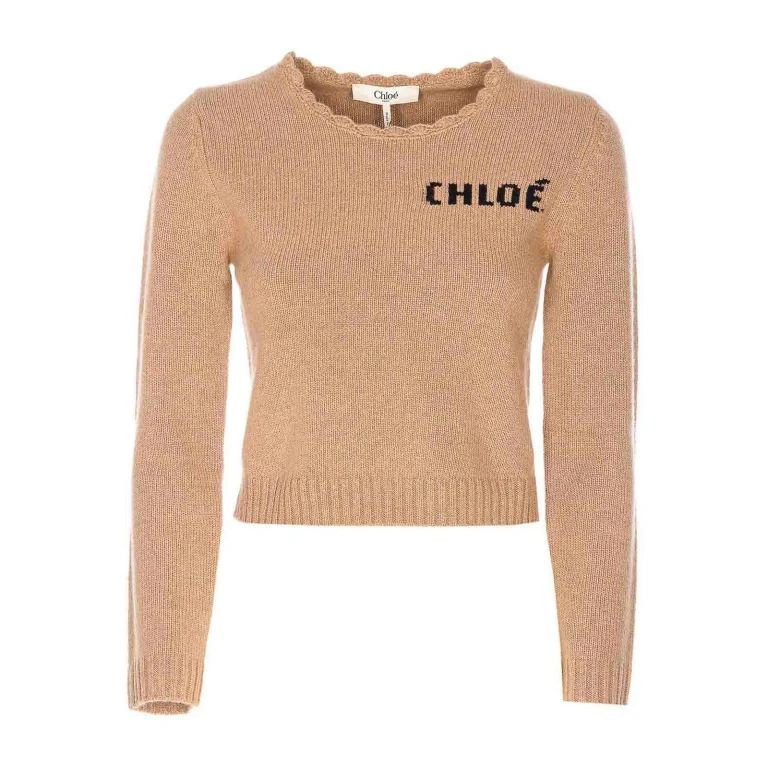 Chloe' Pull Col Rond - Marron