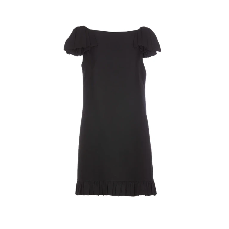 VALENTINO Korte Crepe Couture Jurk Dames 44