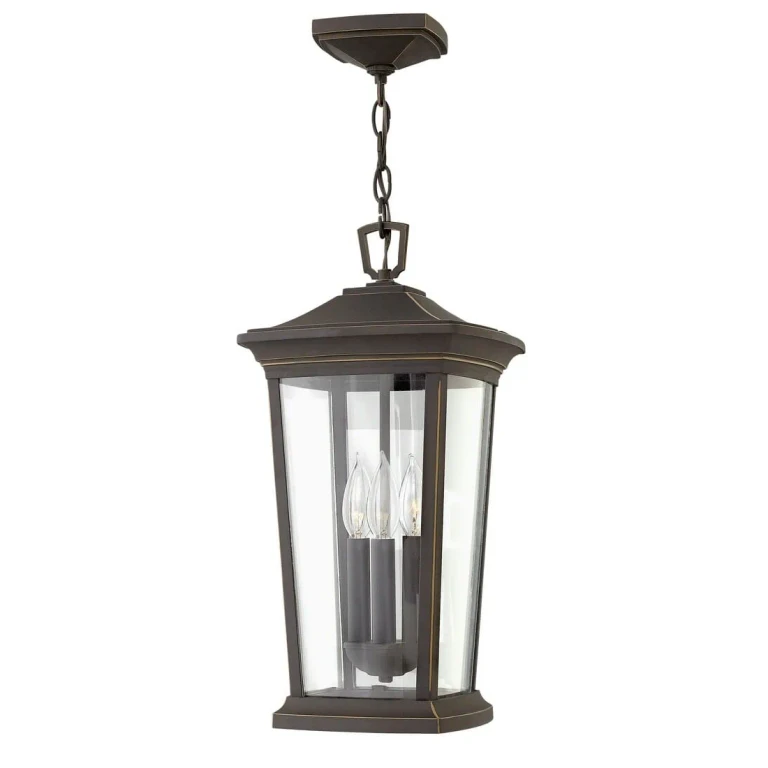 Oil Rubbed Bronze LED Hanging Lantern from the Bromley Collection