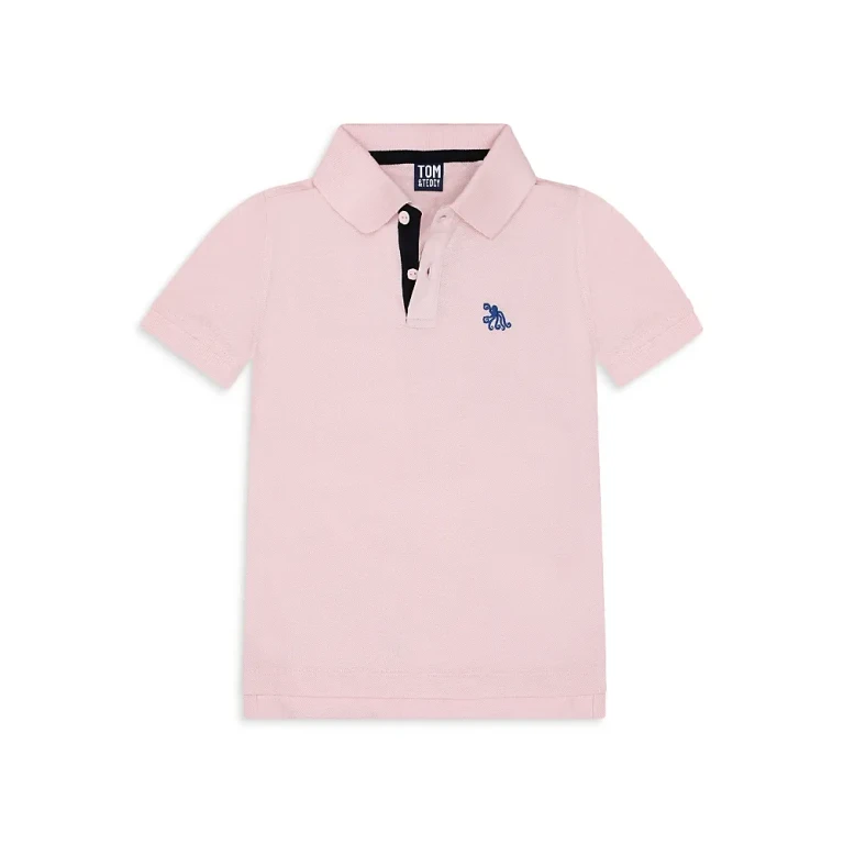 Tom & Teddy Boys' Cotton Polo Shirt - Little Kid, Big Kid