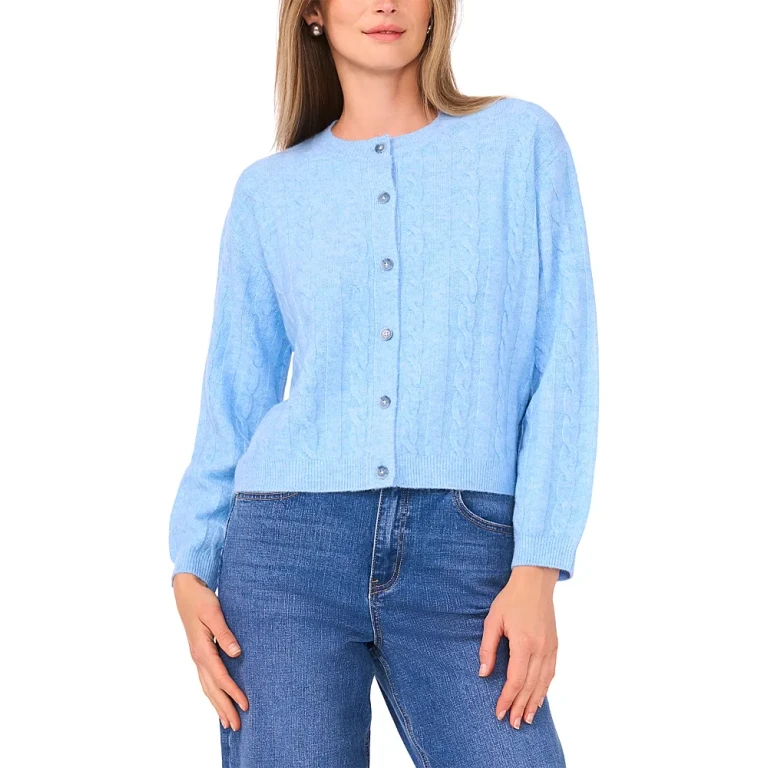 1.state Cable Knit Cardigan