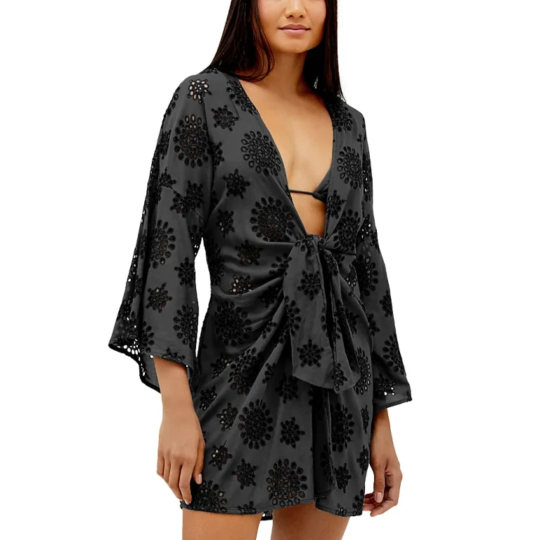 ViX Eyelet Perola Knot Short Swim Cover Up