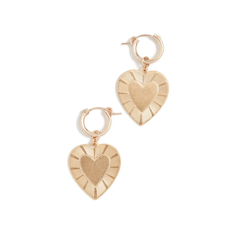 Brinker + Eliza The Best Is Yet To Come Huggie Earrings Gold One Size