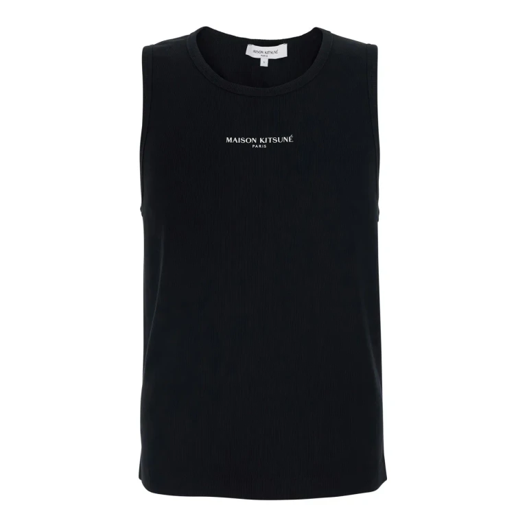 Maison Kitsuné Paris Ribbed Tank Top