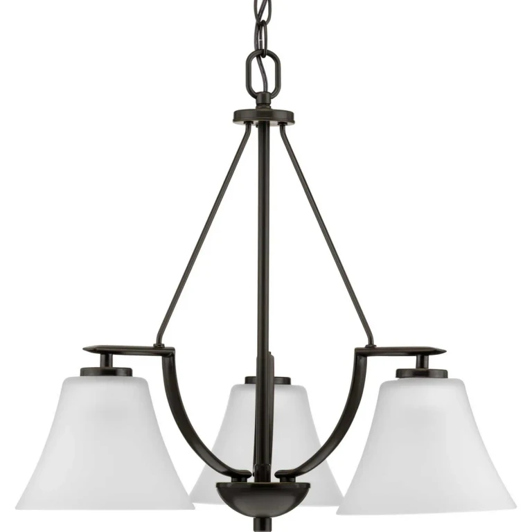 Antique Bronze Three Light Chandelier from the Bravo Collection