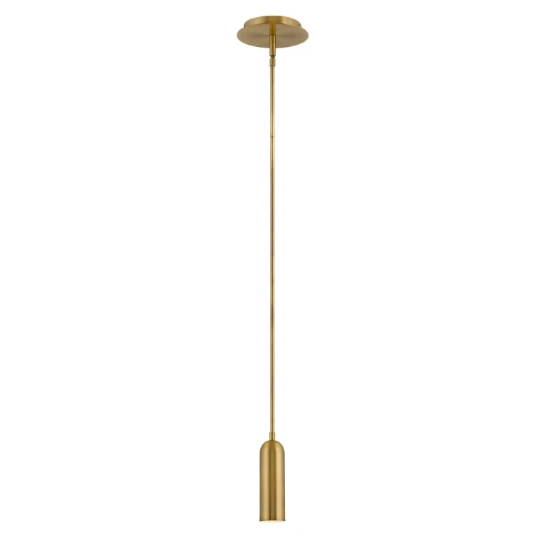 Heritage Brass LED Pendant from the Dax Collection