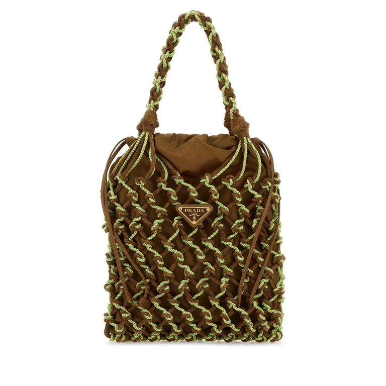 Prada Two-Tone Mesh Handbag
