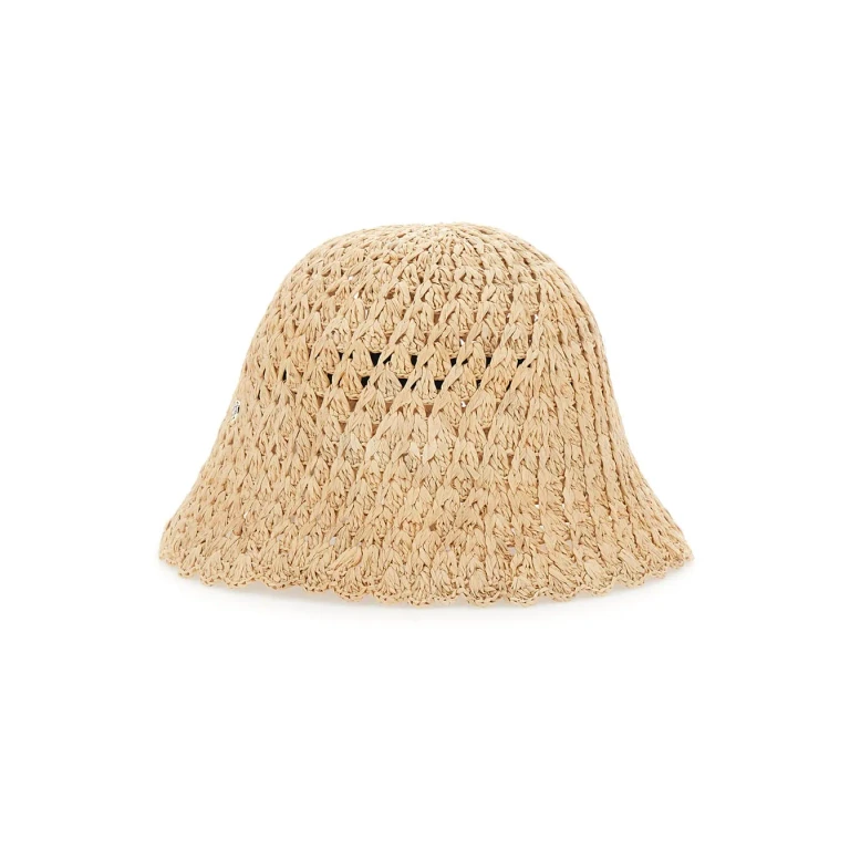 Helen Kaminski Hat rio Raffia Crochet Cloche Beige With Cloche Design In Raffia Women