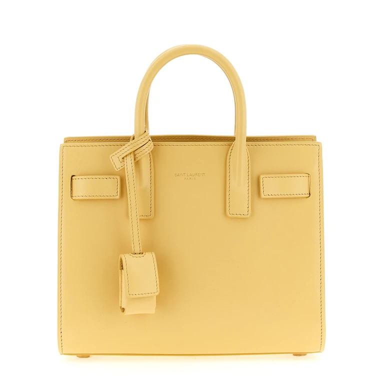 Saint Laurent Bicolor Calfskin Handbag Bag - Women