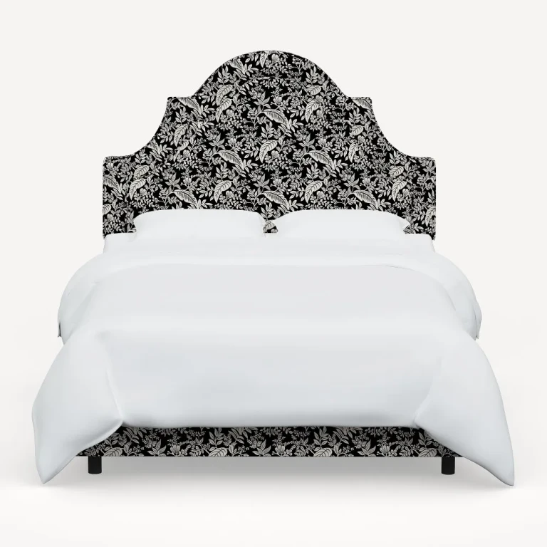 Marion Canopy Black & Cream King Bed