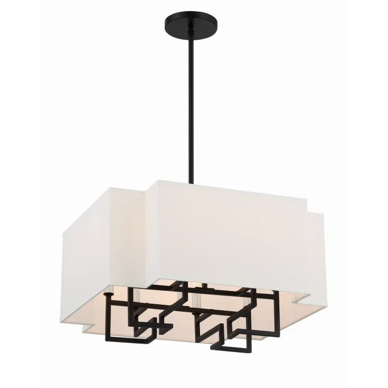 Coal Polished Nickel Highlig Pendant from the Upham Estates Collection