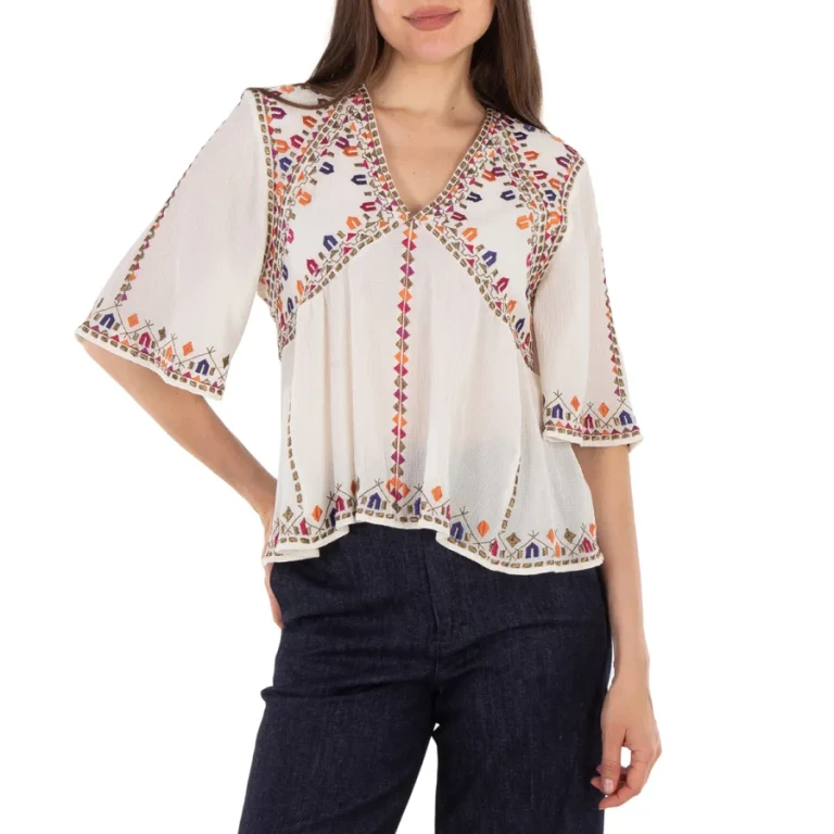Isabel Marant Santia Cotton Blend Blouse