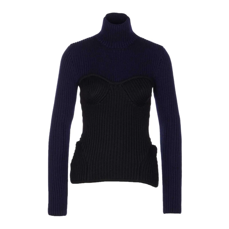 Jean Paul Gaultier Pull Col Rond - Bleu (PO005K0015900)