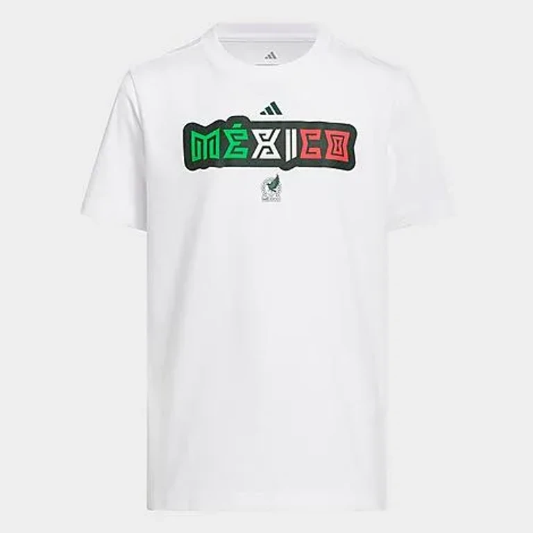 adidas Big Kids FIFA World Cup 26 Mexico T-Shirt in White Size: XS