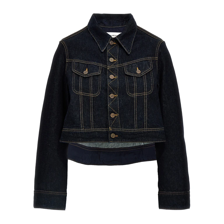 Victoria Beckham Denim Cropped Jacket