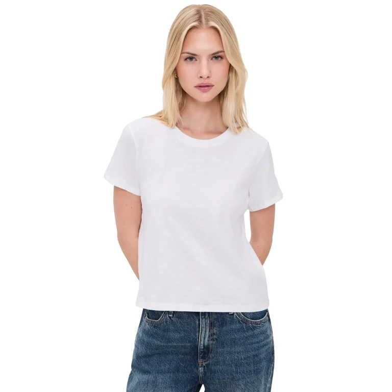 Splendid Louisa Short Sleeve Tee White L