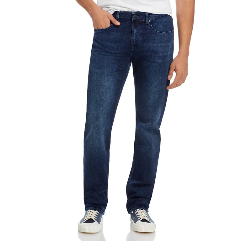 7 For All Mankind The Straight Fit Jeans in Dark Blue