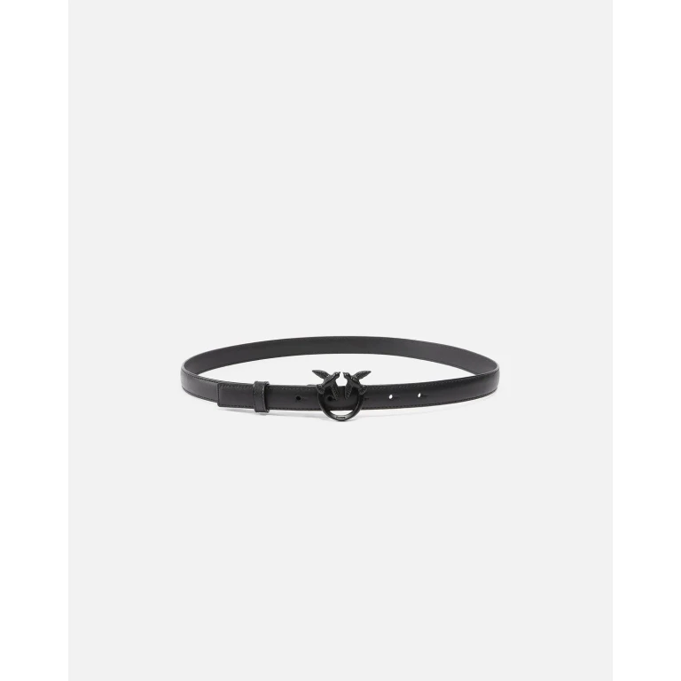 Pinko Fine ceinture Love Birds en cuir color block 2cm