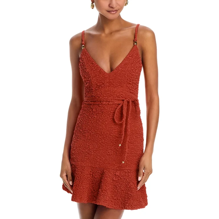 PatBO Papillon Jacquard Mini Dress