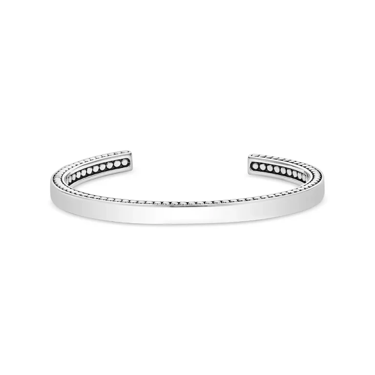 Lagos Men's Sterling Silver Anthem Cuff Bracelet