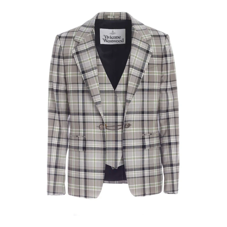 비비안 웨스트우드 남성 블레이저 - 블루