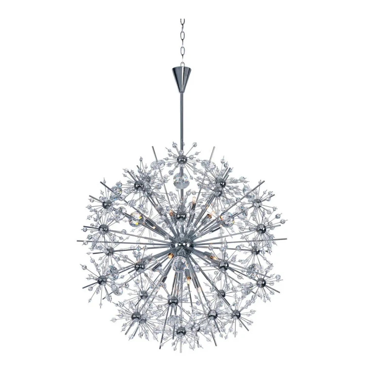 Starfire 32" 18-Light Chandelier in Polished Chrome