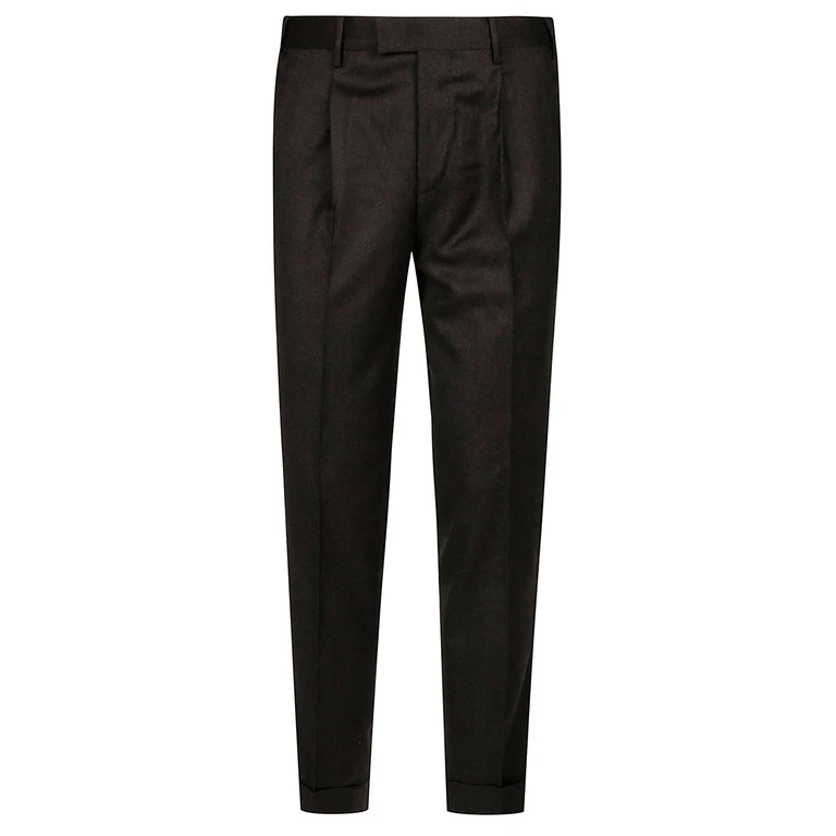 Master Slim Fit Pleated Wool Blend Tailored Trousers (COAFMAZA0CL1CM130230)
