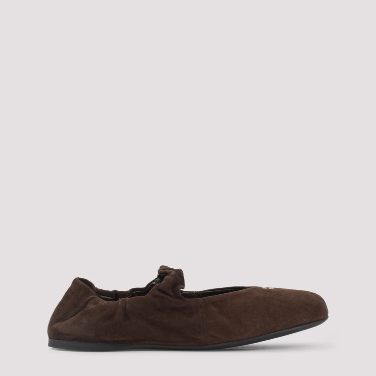 Miu Miu Ballerinas Brown Lamb Leather Shoe - Women