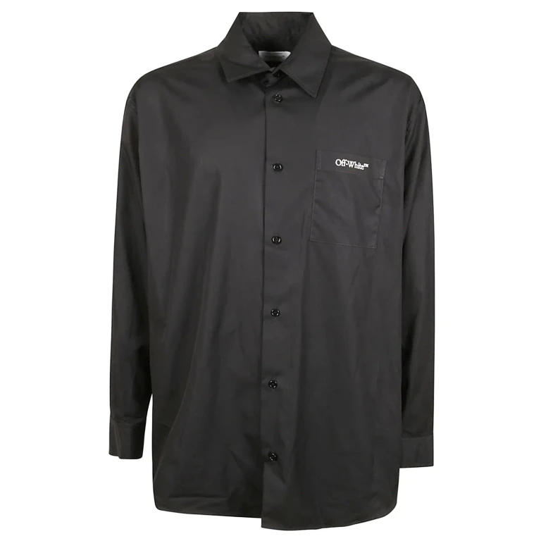 Off-White Shirt With Scribble Diag Print