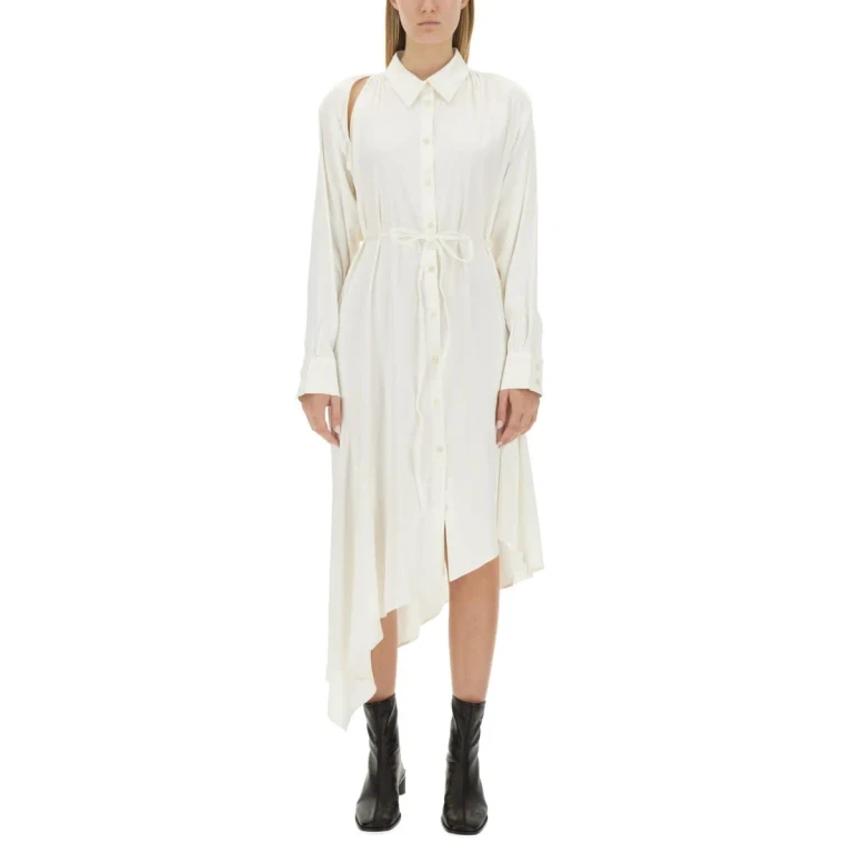 Acne Studios Satin Chemisier Dress