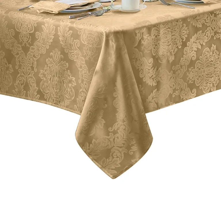 Elrene Barcelona Jacquard Damask Oblong Tablecloth, 84 x 60