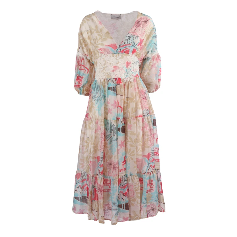 Ermanno Di E. Scervino Midi Dress Beige - Women