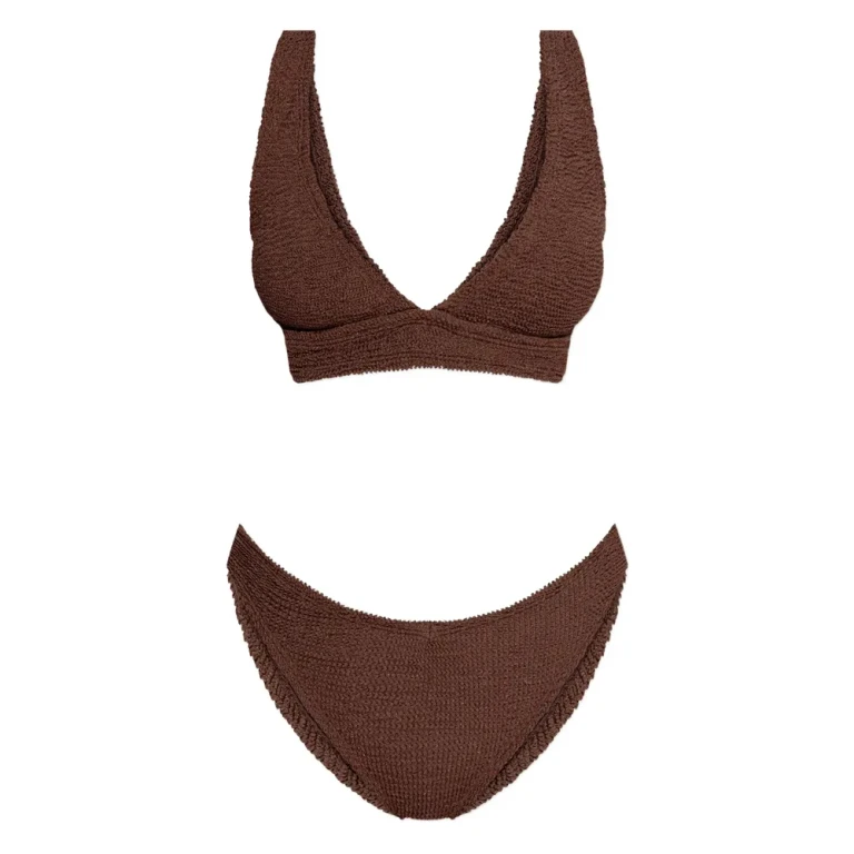 Hunza G Metallic Crinkle Bikini