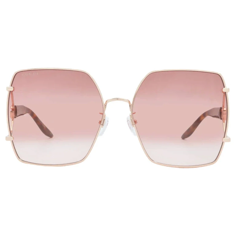 Gucci Red Gradient Butterfly Ladies Sunglasses GG1564SA 004 61