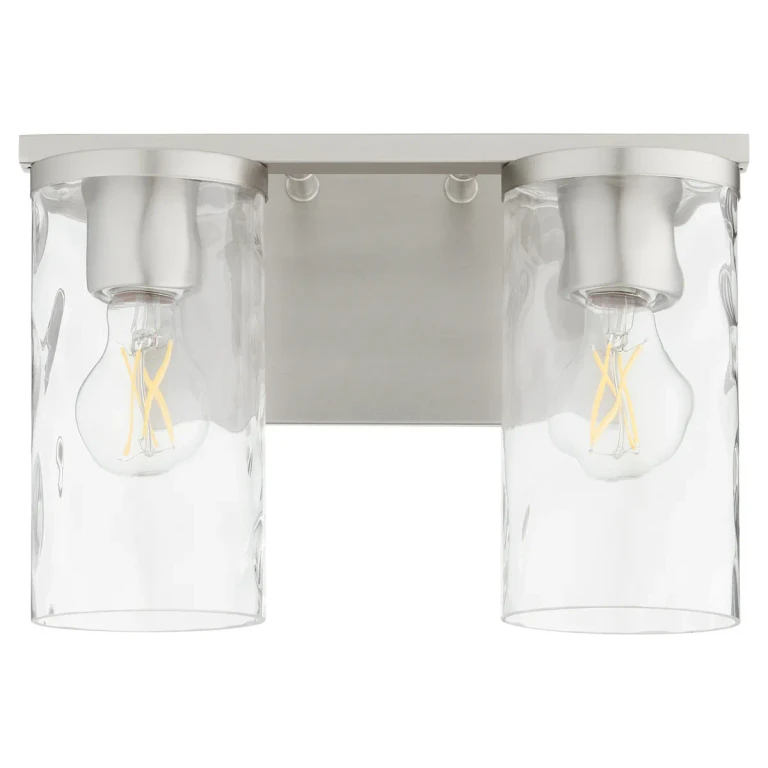 Satin Nickel Two Light Vanity from the Steinway Collection