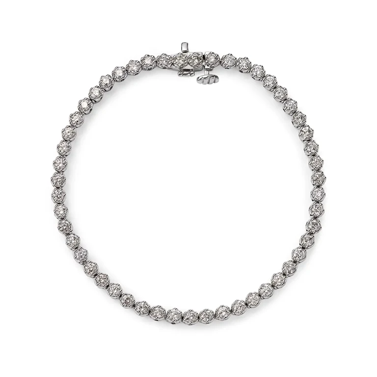 Diamond Tennis Bracelet in 14K White Gold, 3.0 tcw