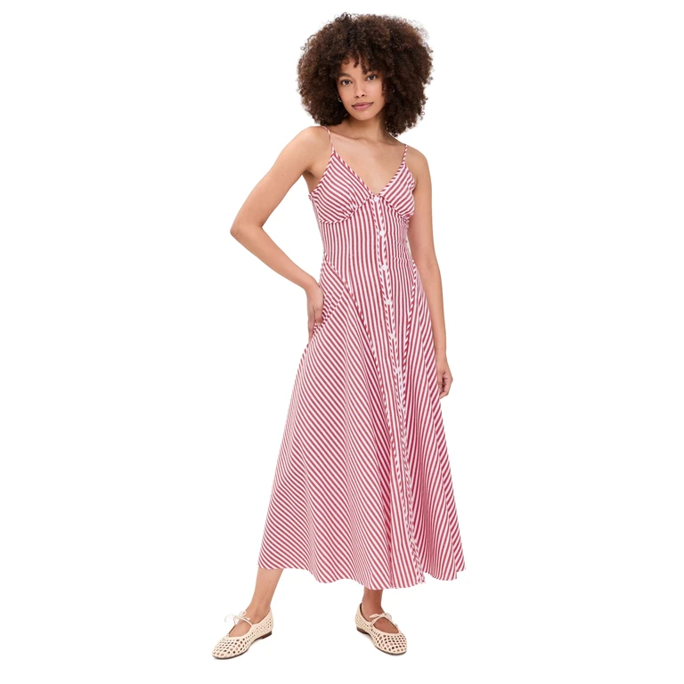 Saylor Arabella Dress Red/White L