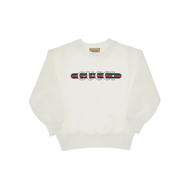 Felpa Gucci con logo in cotone felpato per bambini 4 anni