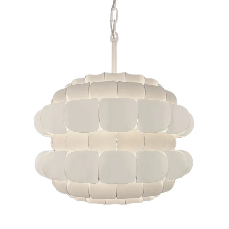 Matte White Three Light Pendant from the Swoon Collection